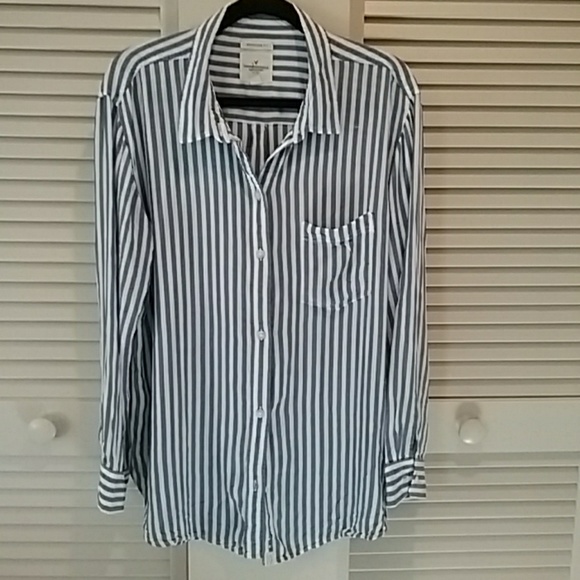 American Eagle Outfitters Tops - American Eagle Striped Button Down NWOT